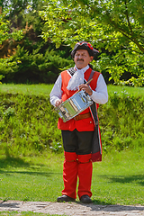 Image showing 18th century soldier drummer