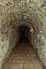 Image showing Corridor of the old fortress