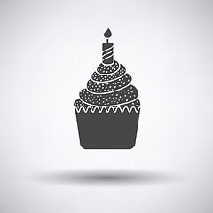 Image showing First birthday cake icon