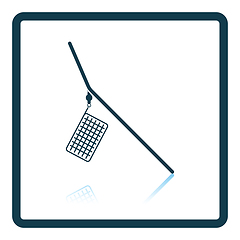 Image showing Icon of  fishing feeder net