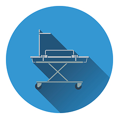 Image showing Medical stretcher icon