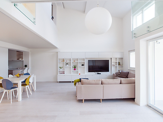 Image showing interior of a two level apartment