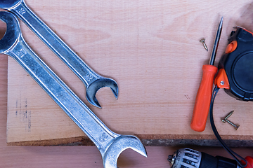 Image showing set of hand working tools