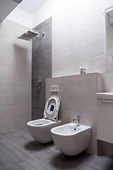 Image showing unfinished stylish bathroom interior