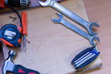 Image showing set of hand working tools