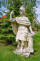 Image showing Old Statue of an Roman Hero