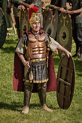 Image showing Roman Legionnairy during the Festival Roman Apulum 