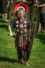 Image showing Roman Legionnairy during the Festival Roman Apulum 