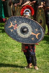 Image showing Roman Legionnairy during the Festival Roman Apulum 