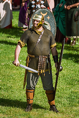 Image showing Roman Legionnairy during the Festival Roman Apulum 