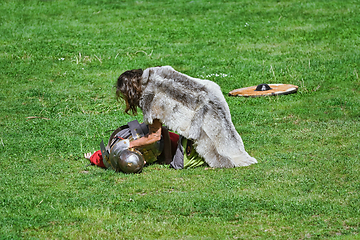 Image showing Fight between Roman Legionary and Dacian Warrior