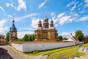 Image showing The Saint Nicholas The Miracle-workers church and The Orthodox C