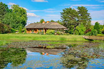 Image showing House near the pond