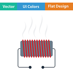 Image showing Electrical heater icon