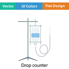 Image showing Drop counter icon