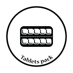 Image showing Tablets pack icon