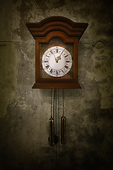 Image showing Old clock on the wall