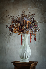 Image showing Bouquet of dried flowers