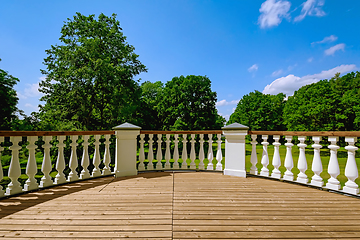 Image showing Balcony of old palace