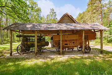 Image showing Lokomobile in the shed