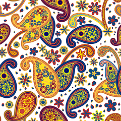 Image showing Seamless Paisley Pattern