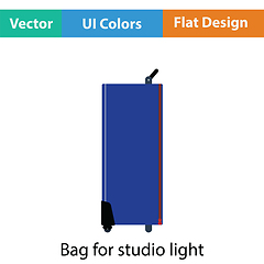 Image showing Icon of studio photo light bag