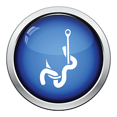 Image showing Icon of worm on hook