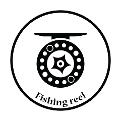 Image showing Icon of Fishing reel 