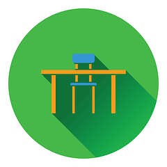 Image showing Icon of Table and chair