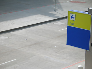 Image showing taxi sign