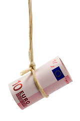 Image showing Dangling Euro dollar