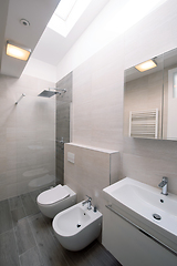 Image showing luxury stylish bathroom interior