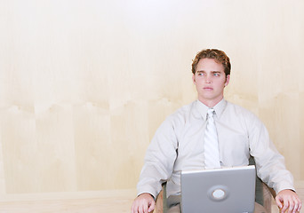 Image showing Businessman thinking