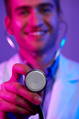 Image showing doctor, white coat hero