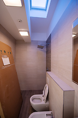 Image showing unfinished stylish bathroom interior