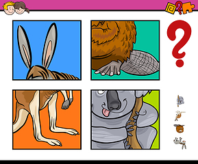 Image showing activity game with animals