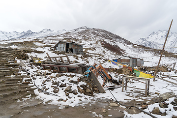 Image showing Mountain lodge in Nepal