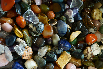 Image showing color gems mineral collection 