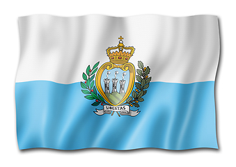 Image showing San Marino flag isolated on white