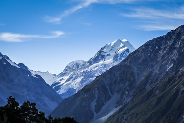 Image showing Aoraki Mount Cook landscape, New Zealand