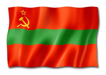 Image showing Transnistria flag isolated on white