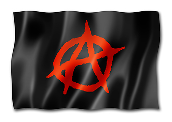 Image showing Anarchy flag isolated on white