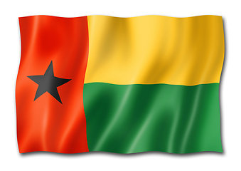 Image showing Guinea Bissau flag isolated on white