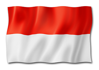 Image showing Indonesian flag isolated on white