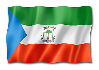 Image showing Equatorial Guinea flag isolated on white