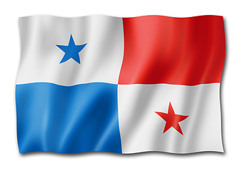 Image showing Panamanian flag isolated on white