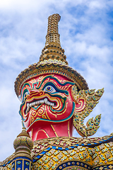 Image showing Yaksha statue, Grand Palace, Bangkok, Thailand