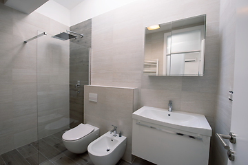 Image showing luxury stylish bathroom interior