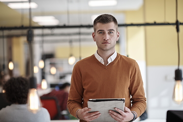 Image showing coworking space businessman portrait