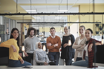 Image showing Business team portrait at modern startup office